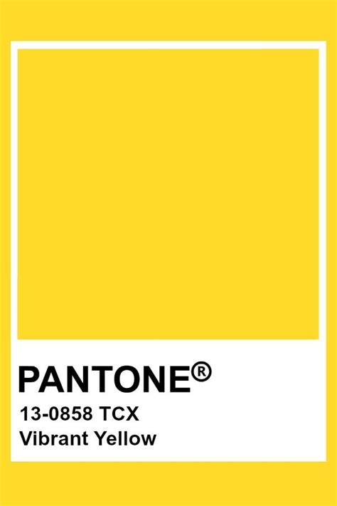 Pantone Vibrant Yellow Pantone Colour Palettes Pantone Swatches