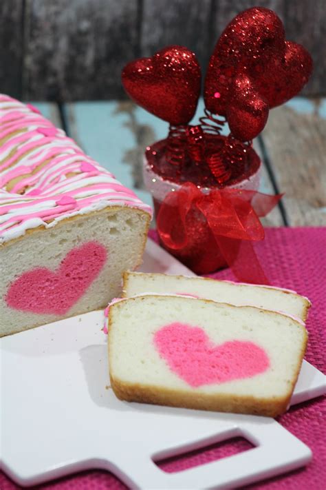 Vanilla Strawberry Loaf Heart Cake Recipe Perfect For Valentines Day Lady And The Blog