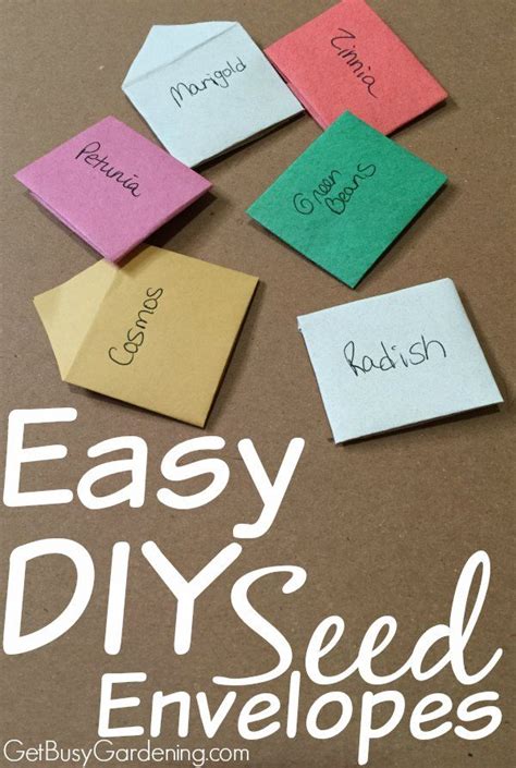 Diy Seed Packets How To Make Paper Seed Envelopes In 4 Easy Steps