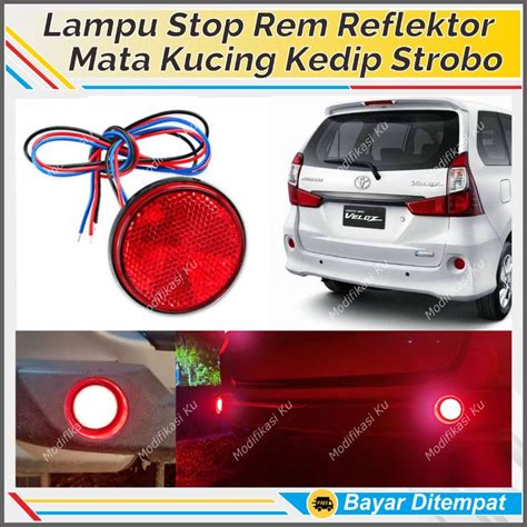 Jual Lampu Rem Reflektor Spakbor Bumper Drl Mata Kucing Bulat Mode