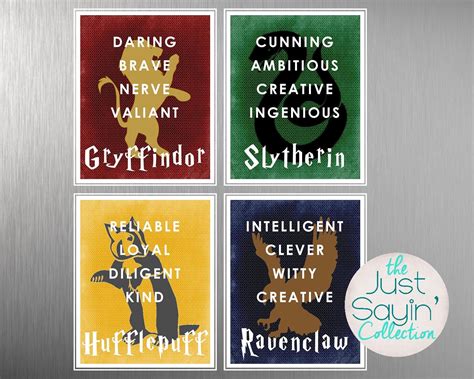 Harry Potter Hogwarts House Typography Traits of Gryffindor