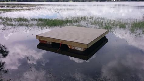 Building A Diy 8x8 Floating Dock Section With Foam Floats Youtube