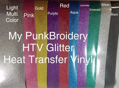 Glitter Light Multi Htv 10 X 12 Inches Sheet Heat Transfer Vinyl My