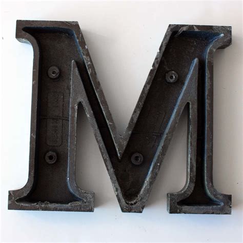 Letter M Small 4 This Is A Vintage Letter M From The