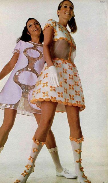 60s Courrèges Space Age Fashion Style Color Photo Print Ad 60s Models