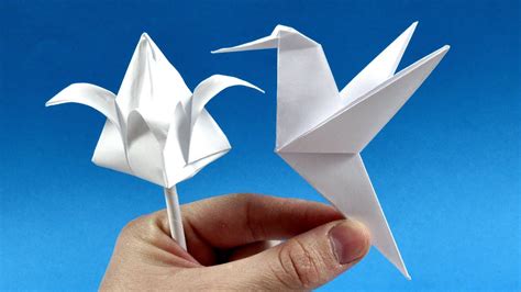 Origami Hummingbird How To Make A Paper Hummingbird Youtube