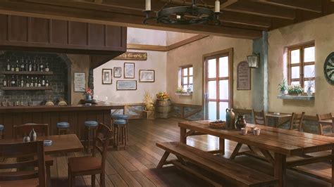 Anime Original Tavern 1080p Wallpaper Hdwallpaper Desktop