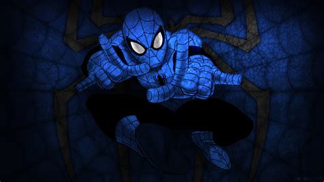 Blue Spiderman Wallpaper