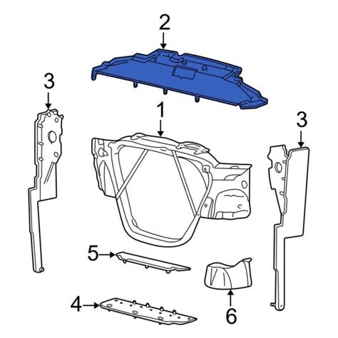 Ford Oe 3c3z8326aa Front Upper Radiator Support Air Deflector