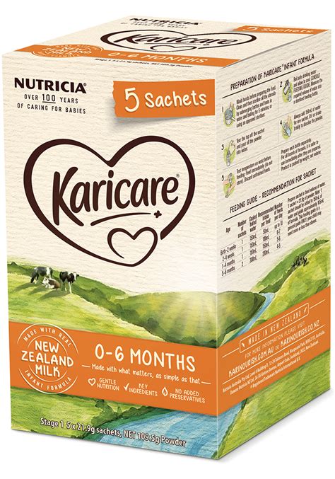 Karicare Infant Formula Sachets From 0 To 6 Months Nutricia