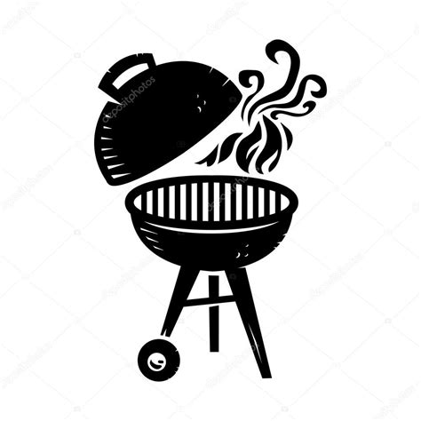 With summer around the corner bbq smoker and grill could be on your mind but make sure you are following the best recipes at the moment. BBQ-vector pictogram — Stockvector © briangoff #99829926