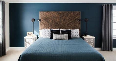 Accent Wall Color Behind Bed Teal Master Bedroom Master Bedroom