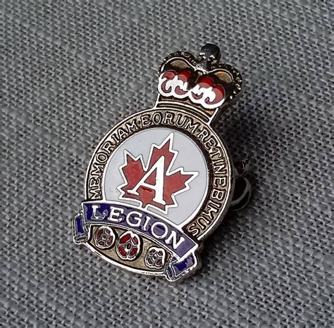 Vintage Royal Canadian Legion Lapel Pin Military Army