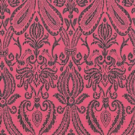 Pink And Black Damask Wallpapers Wallpaper Cave