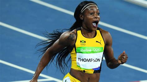 Nike , flow & ncb brand ambassador. Olympics Rio 2016: Elaine Thompson stuns Shelly-Ann Fraser ...