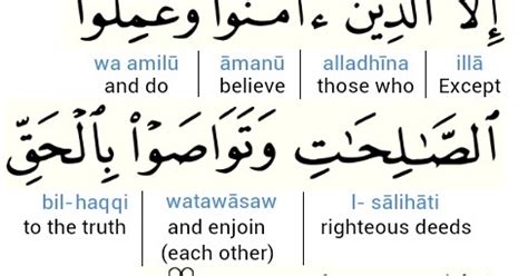Swearing by this time that is quickly passing, allaah (swt) states that all of men are in a great loss except those who GRASP QURAN : Surah # 103 - Al 'Asr