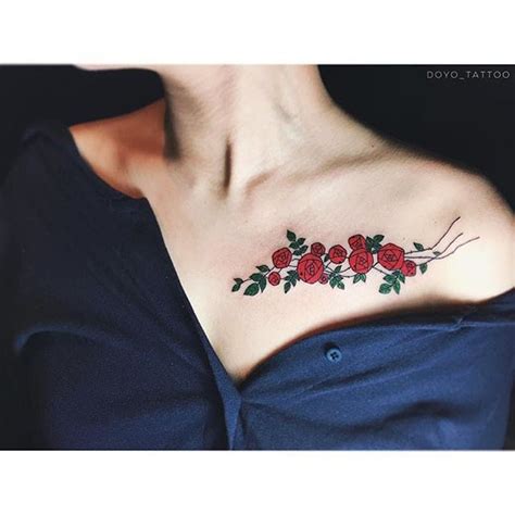 trace your lovely bones with these beautiful collarbone tattoos collar bone tattoo collar