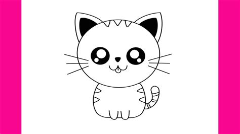 Como Desenhar Gato Kawaii Fofo Desenhos Kawaii Youtube