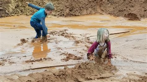 Kids Playing In The Mud Youtube