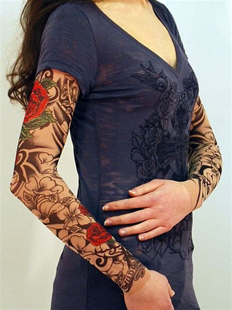 list of fake rose tattoo sleeve references