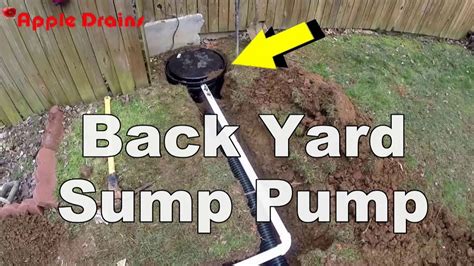 How To Install A Back Yard Sump Pump Youtube