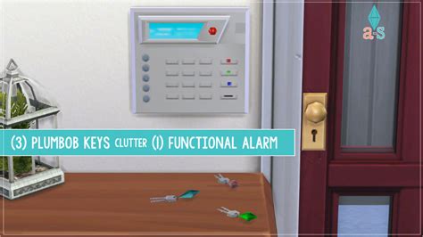 3 Plumbob Keys And 1 Functional Alarm Details Alarm Electronics