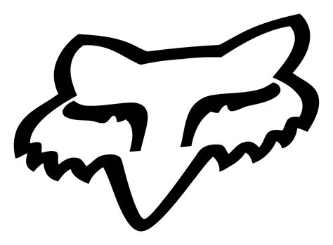 Fox Racing Logo Head White Black Logo Png 1648 Free Transparent