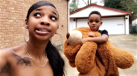 Giant Teddy Bear Scare Prank On Nephew Insane Reaction Juicytalks💕 Youtube
