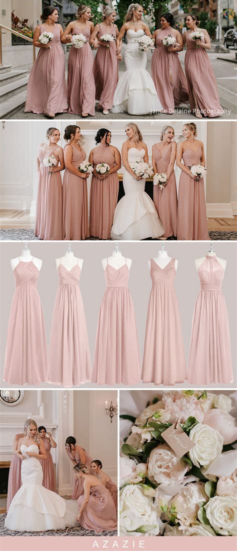 Dusty Rose Bridesmaid Dresses And Gowns丨azazie Rose Bridesmaid Dresses