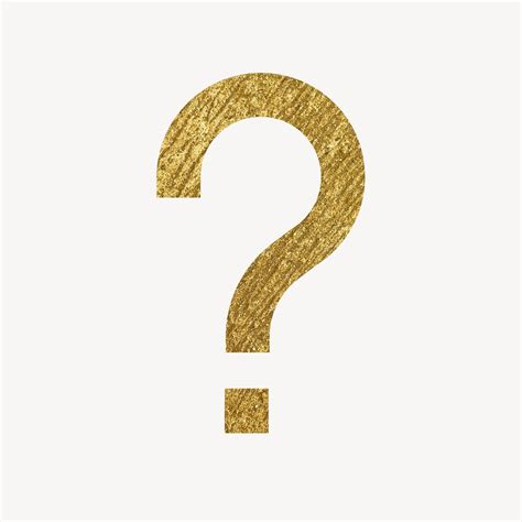 Question Mark Gold Icon Glittery Free Photo Rawpixel