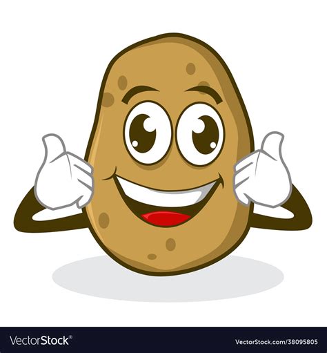 Potato Mascot Cartoon Royalty Free Vector Image