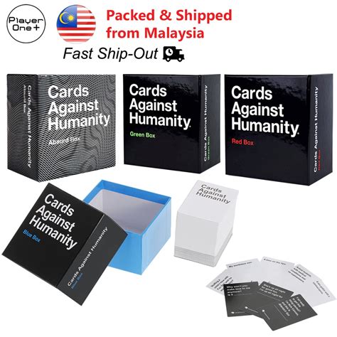 Today, eight men own the same amount of wealth as the poorest half of humanity (almost 4 billion people). Cards Against Humanity Absurd Red Blue Green Expansion Box Card Game Fun Party Games (English ...