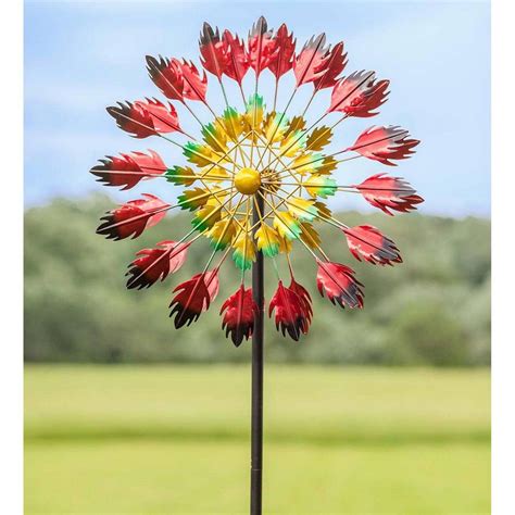 Red Feather Garden Wind Spinner Plow And Hearth Metal Wind Spinners