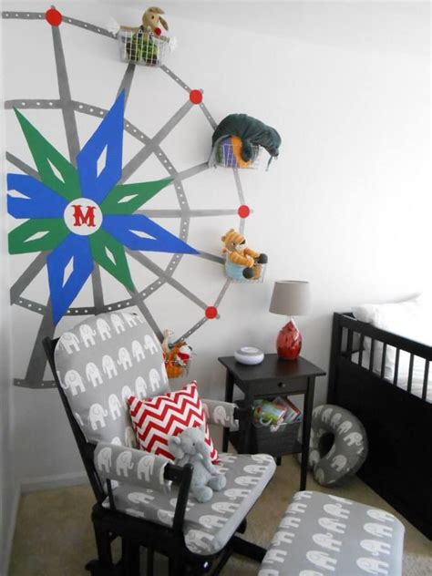 Ferris Wheel Glows In The Dark Painted For Circus Themed Nursery For