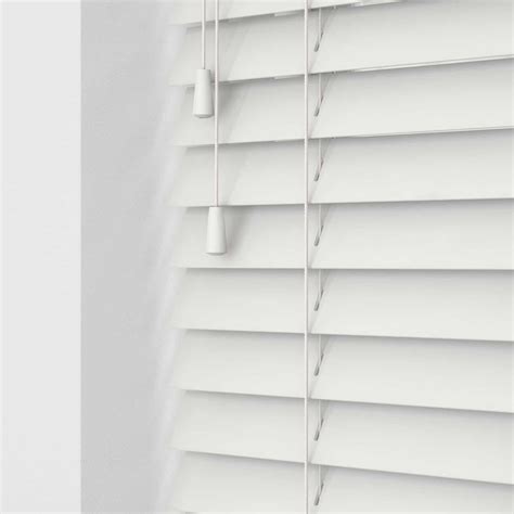 Cheapest Blinds Uk Ltd Bright White Faux Wood With Cords