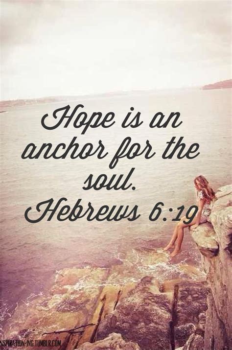 It is heaven and the blessing promised in verse 14 and the sum of all the good that god has sworn to be for us in jesus. Hebrews 6:19 - I want this as a tattoo | tattoos ...