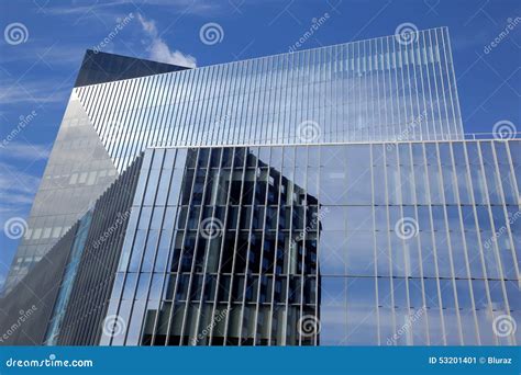 Modern Geometric Abstraction Glass Windows Of A Skyscraper Stock Image