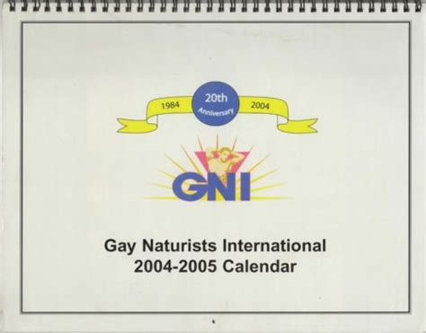 2004 2005 gay naturists international calendar lgbtq gay male 20th annive ebay