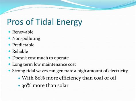 Ppt Positives Of Tidal Energy Powerpoint Presentation Free Download