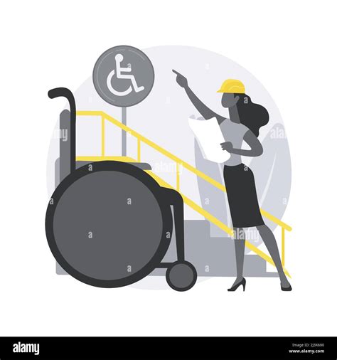 Accessible Environment Design Abstract Concept Vector Illustration
