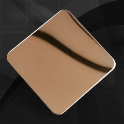 Rose Gold K K Mirror Finish Custom Color Stainless Steel Sheet