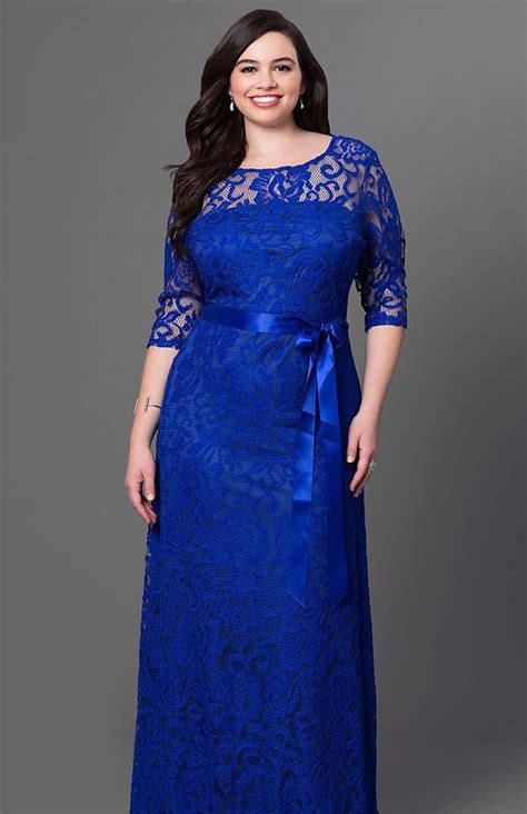Plus Size Royal Blue Bridesmaid Dresses Attire Plus Size