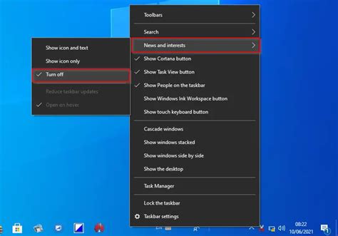 Ways To Turn Off Or Disable News And Interests In Windows Taskbar