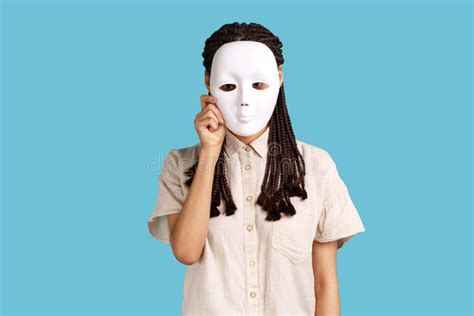 Woman With Black Dreadlocks Hiding Her Face Behind White Mist Wants To
