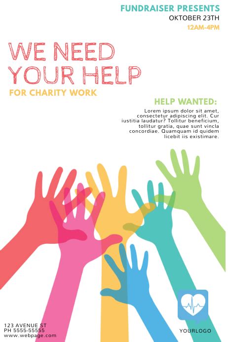Fundraising Help Flyer Template Postermywall