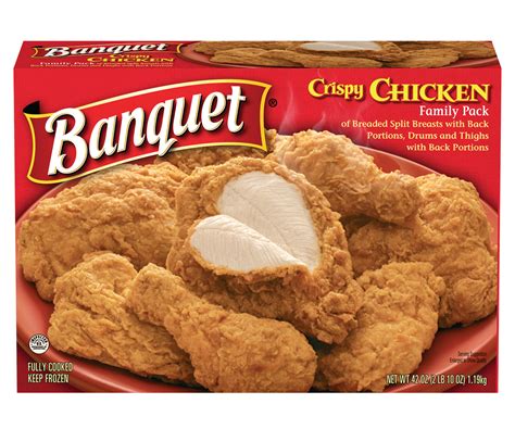 Explore our huge selection of delicious recipe ideas including; BANQUET Original Crispy Fried Chicken Tender Bone-In Chicken Assorted Pieces* 42 oz. - Walmart ...