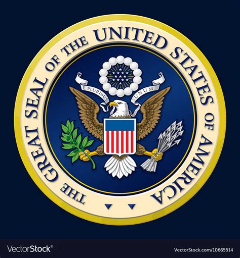 Great Seal Of The Us Royalty Free Vector Image