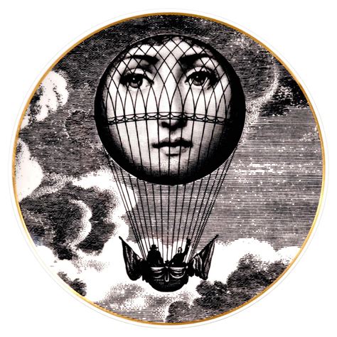 Hot Air Balloon Plate By Fornasetti At 1stdibs