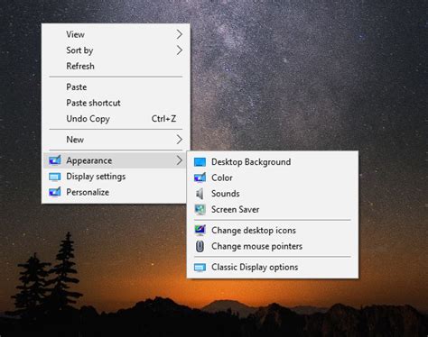 Enable Desktop Icons In Windows 10 Creators Update