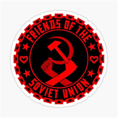 Friends Of The Soviet Union Sticker For Sale By Entroparian Redbubble